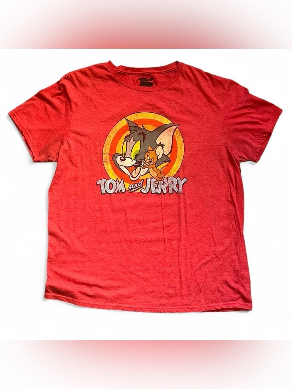 Tom and Jerry Red Graphic T-Shirt